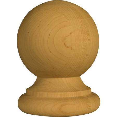 OSBORNE WOOD PRODUCTS 6 1/2 x 4 7/8 Large Round Finial in Knotty Pine 3017P